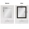 Amanti Art Mirror Makeover Bathroom Mirror Frame Border Kit - Fully Assembled Peel and Stick Frame - Mirror NOT Included - Trio Trim
